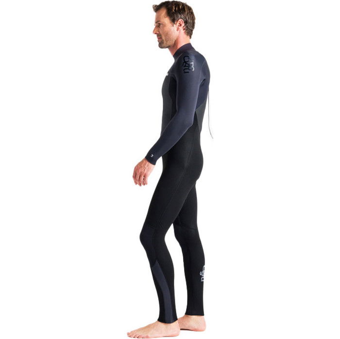 2024 C-Skins Hombres Legend 4/3mm Back Zip Neopreno C-LE43MBZ - Black / Anthracite